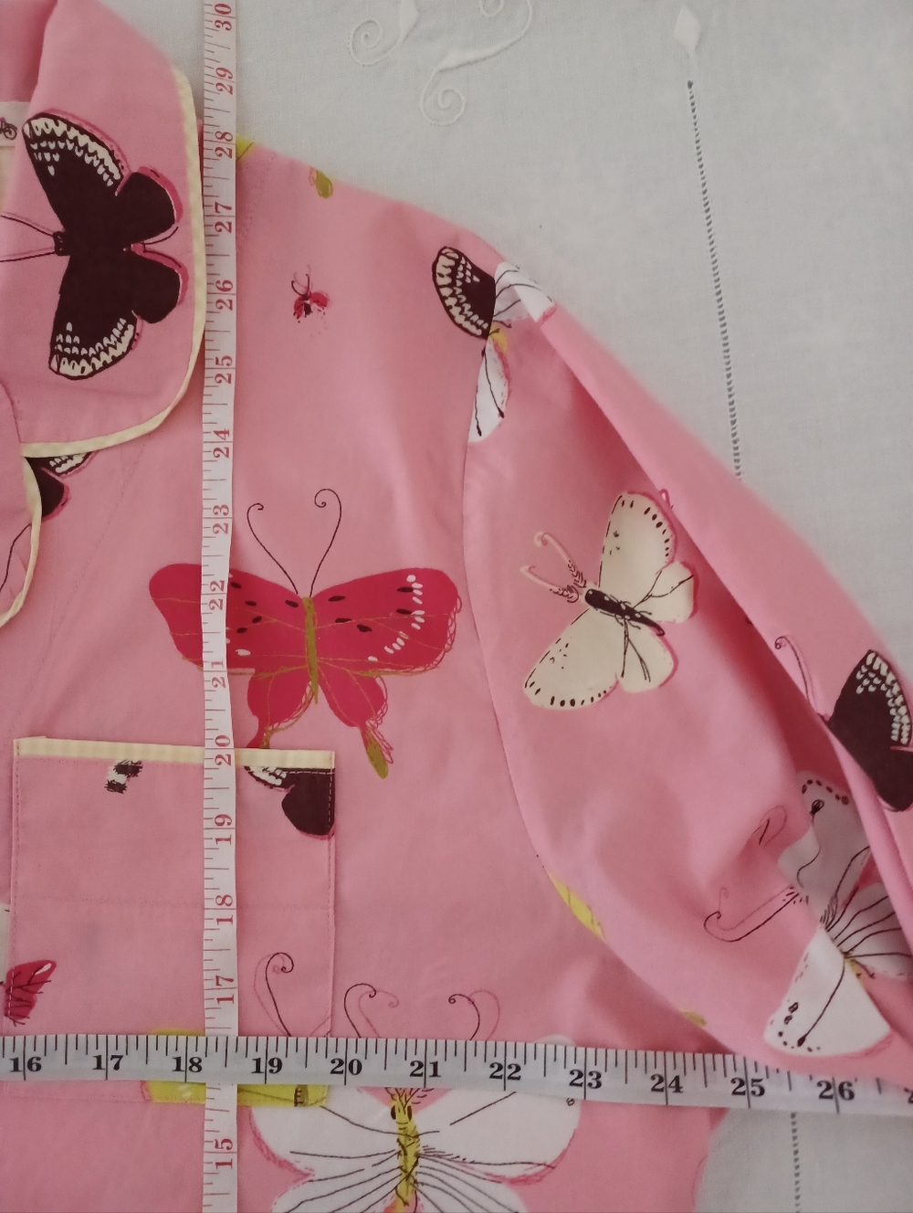 Munki Munki Pink Butterfly Cotton Pajama Set- Size XXL - Picture 5 of 10